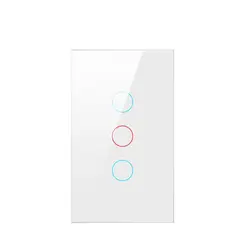 GENERICO - Interruptor Inteligente Domusmart blanco 3 botones