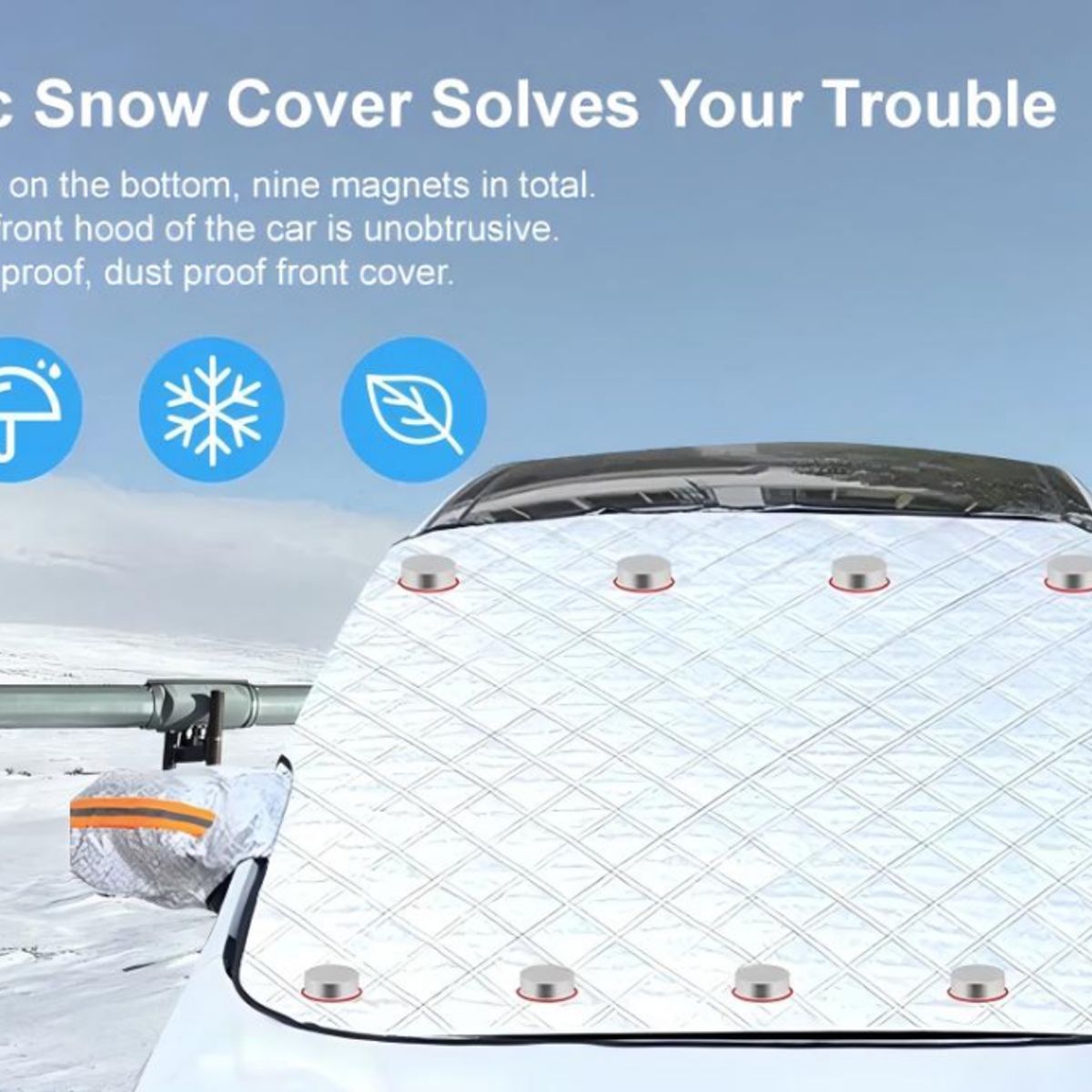 GENERICO - Funda Protectora Sol Y Nieve Cubreparabrisas Para Automóvil