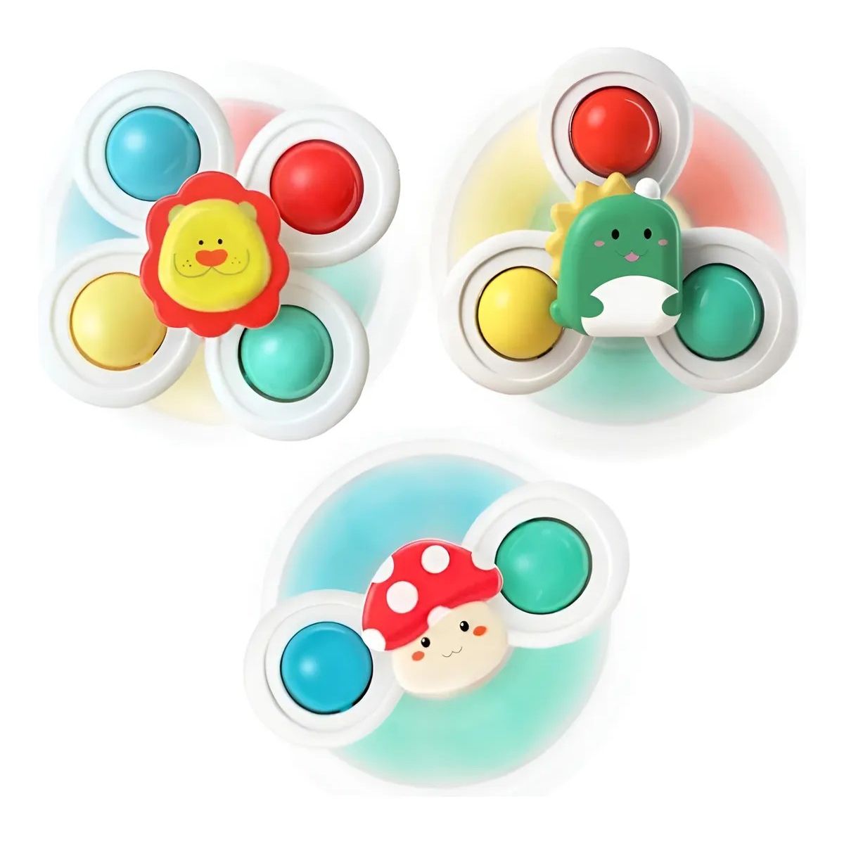 GENERICO - Juguetes Sensorial Giratorios Spinner Con Ventosa Para Bebé