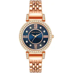 ANNE KLEIN - Reloj de Cuarzo con Cristales, Pulsera de Acero Inoxidable, Caja de Regalo, Elegante y Atemporal