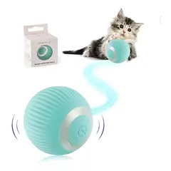 GENERICO - Pet Gravity Juguete Gato Bola Interactivo Inteligente Recargable Color Azul