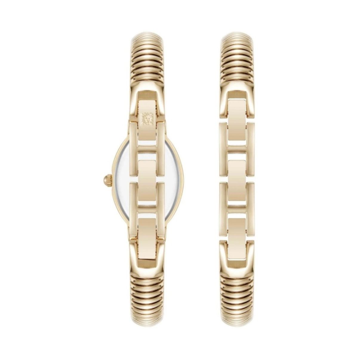 ANNE KLEIN - Anne Klein AK-5178GPST Reloj Ovalado Dorado con Brazalete