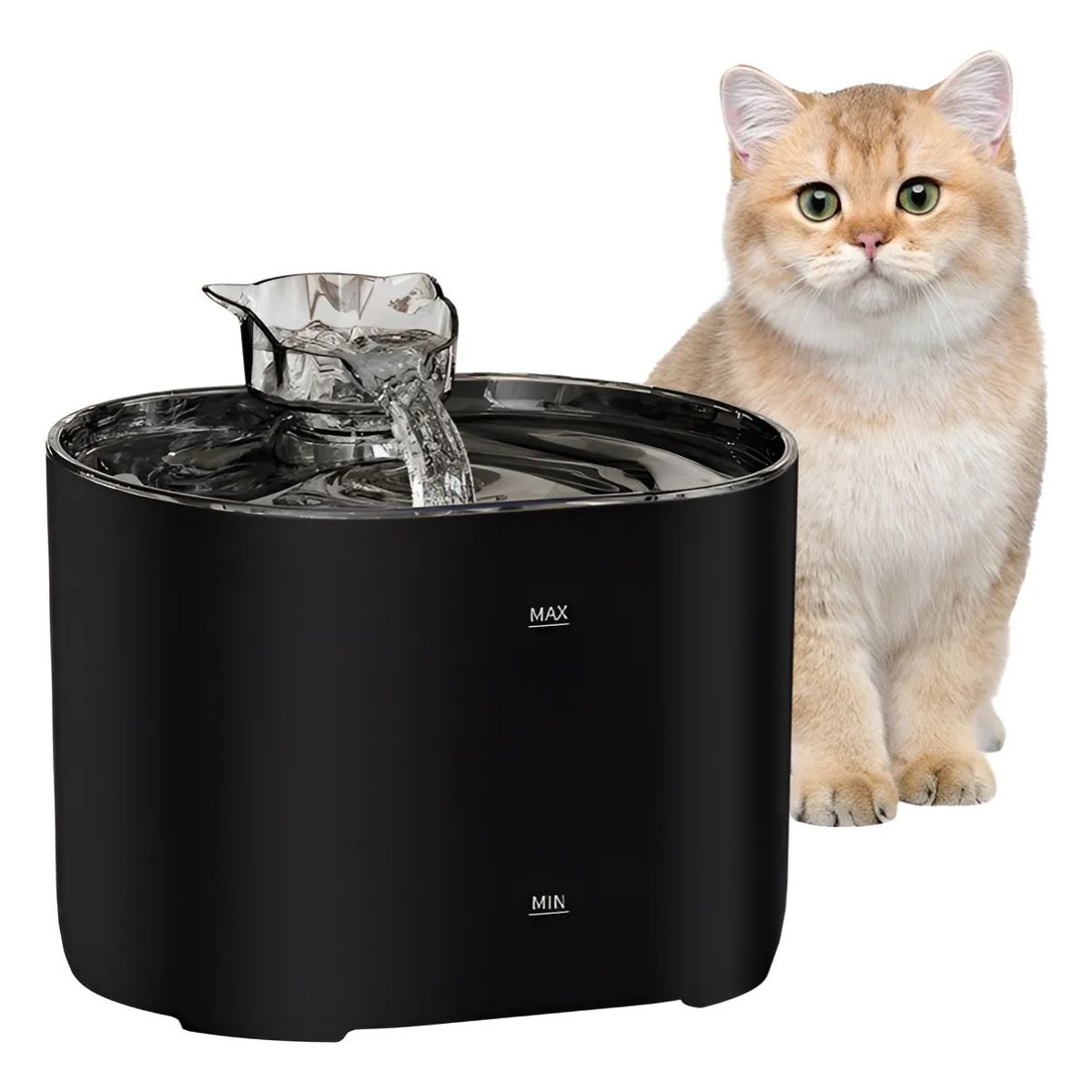 GENERICO - Fuente Automática Gatos 22L Inalámbrica Sensor y Recargable