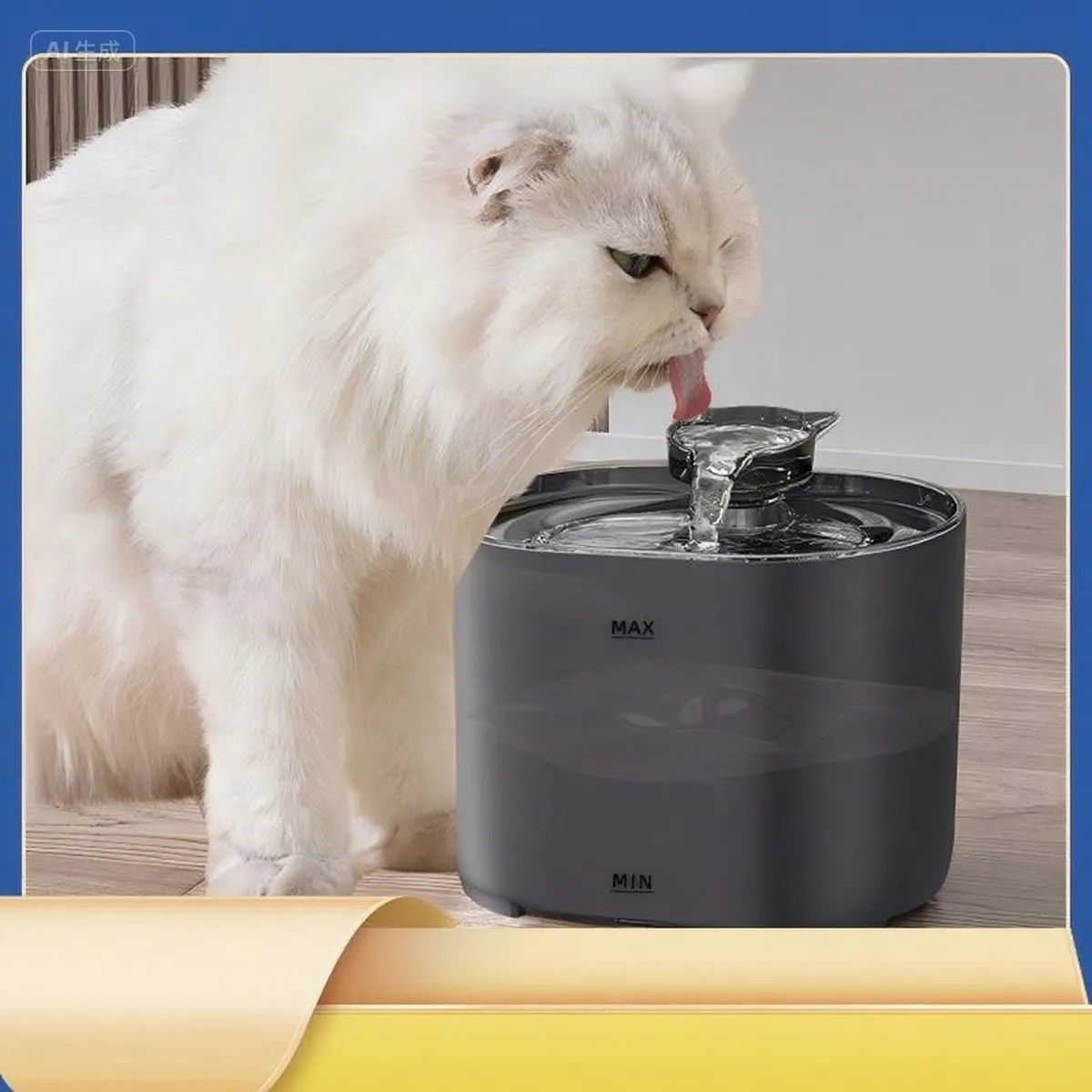 GENERICO - Fuente Automática Gatos 22L Inalámbrica Sensor y Recargable