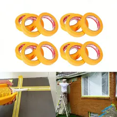 GENERICO - 12 Uni Cinta Washi Amarilla 20mm X 50m Enmascarar Auto Pro