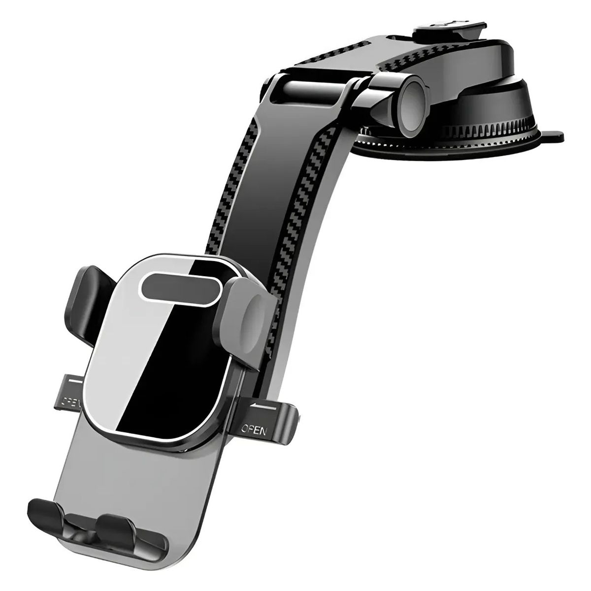 KUANGYE - Soporte Celular Para Auto 360° Con Ventosa Firme Tablero Negro