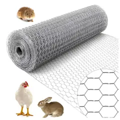 KINDA NICE - Malla Hexagonal 1x50m Para Decoración, Cerramiento Y Jardín Negro