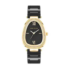 ANNE KLEIN - Reloj con Caja Cerámica, Esfera Nácar, Resistente al Agua, Elegancia de Lujo