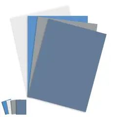 VIDITA - 50 Micas Encuadernacion Gofradas Carta Para Anillar Encuadernar