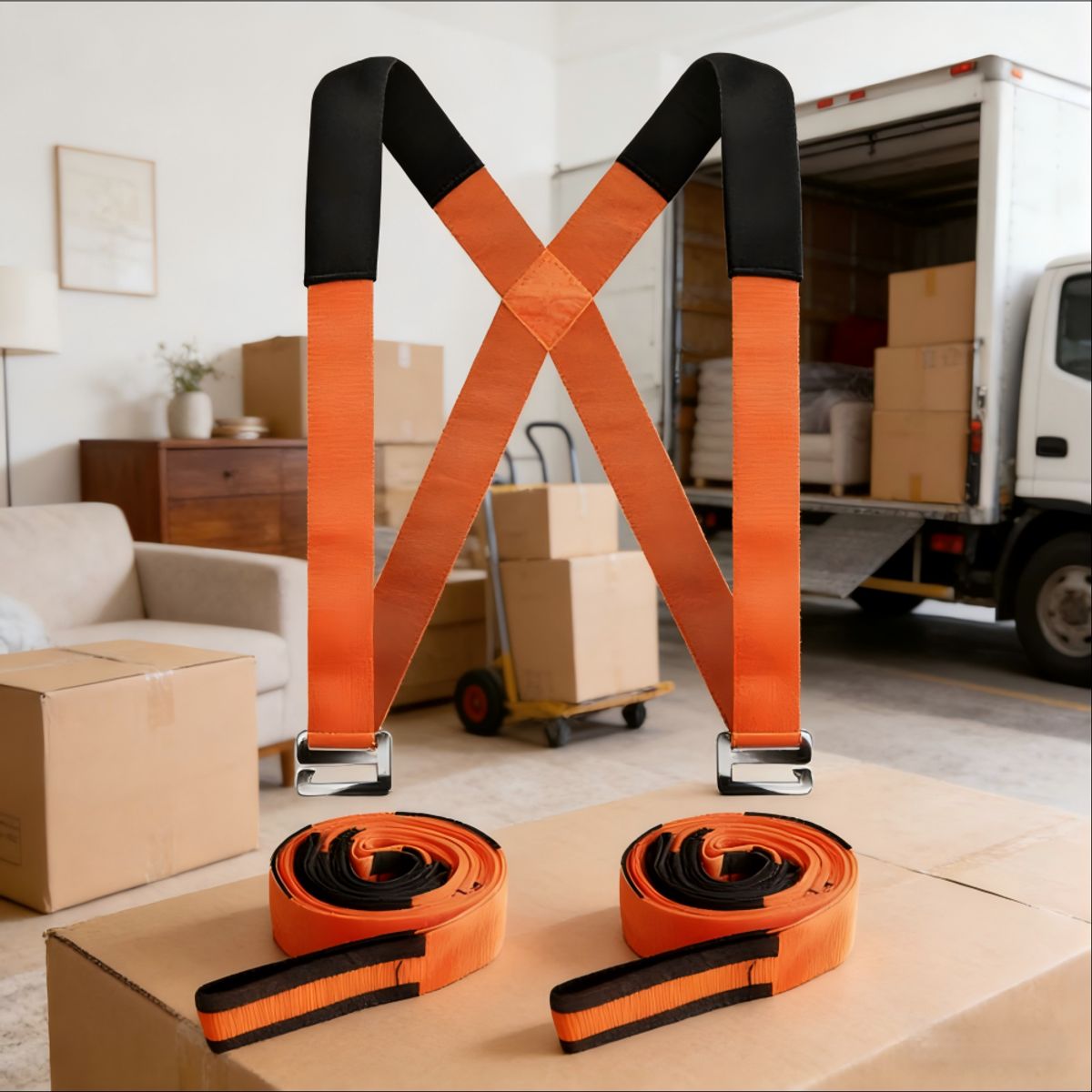 2persona Correas Móviles Correas Para Levantar Mover Muebles con almohadillas, marca GENERICO - Foto Principal