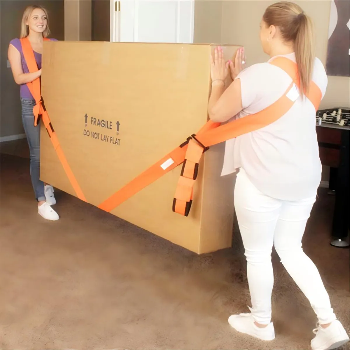 2persona Correas Móviles Correas Para Levantar Mover Muebles con almohadillas, marca GENERICO - Foto 2