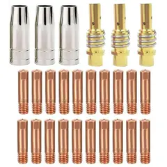 KUANGYE - Set 26 Pcs Punta Boquilla 0,8-1mm Contacto Soldadura Mig Mag