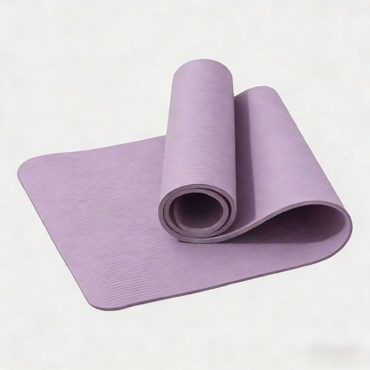 GENERICO - Mat Yoga Colchoneta Eco 8mm Doble Color Guías +bolso +correa Púrpura