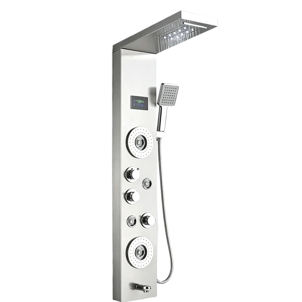 U BUY - Llave Monomando Columna Tina Ducha Moderna Negra