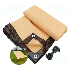 ATURE - Malla Sombra Para Jardin 95% Raschel Beige De 4mx6m