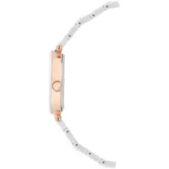 ANNE KLEIN - AK-1018RGWT Reloj de Cerámica Blanco con Diamante