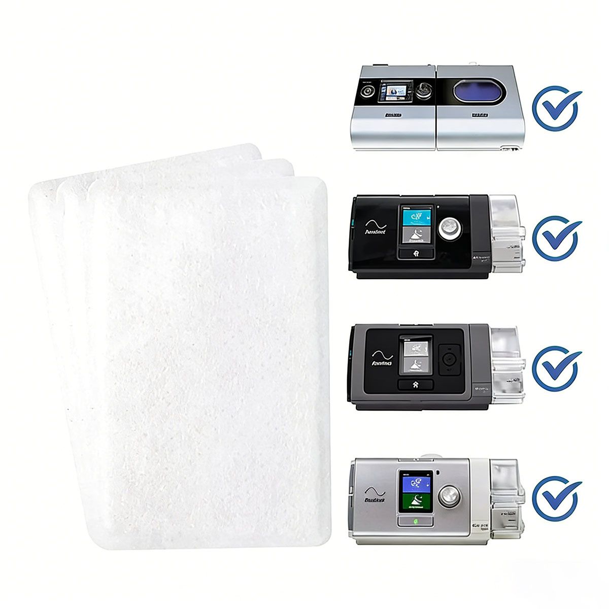 GENERICO - 10 Filtros Para Cpap Resmed Airsense 10/aircurve 10 A S9