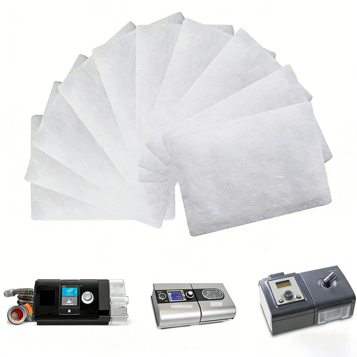 GENERICO - 10 Filtros Para Cpap Resmed Airsense 10/aircurve 10 A S9