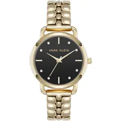 ANNE KLEIN - Set de Reloj Tipo Anillo y Pulsera Anne Klein, Acero Inoxidable, Esfera Nácar, Elegancia de Lujo