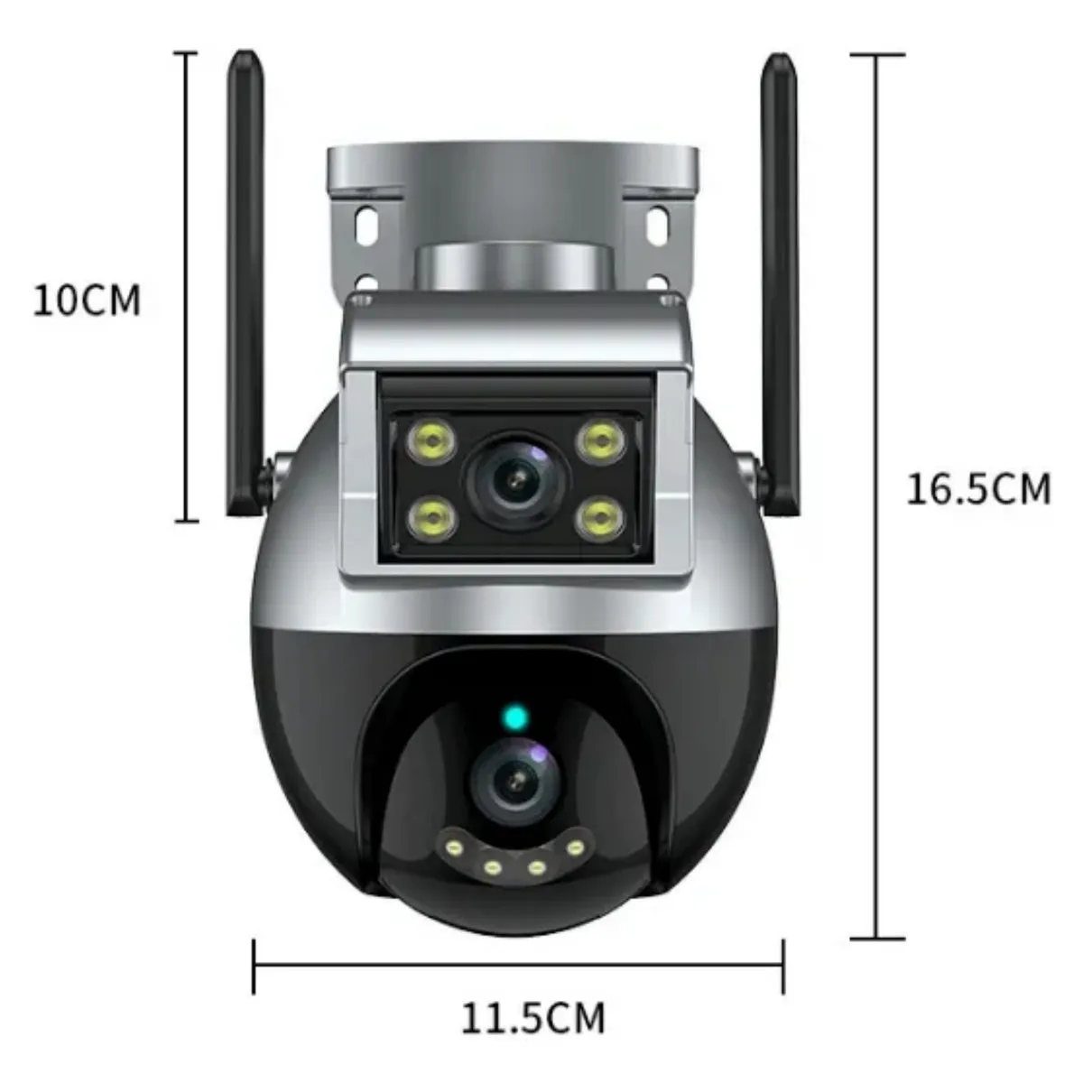 GENERICO - Cámara Ip Wifi Doble Lente Audio Bidireccional Tuya Smart