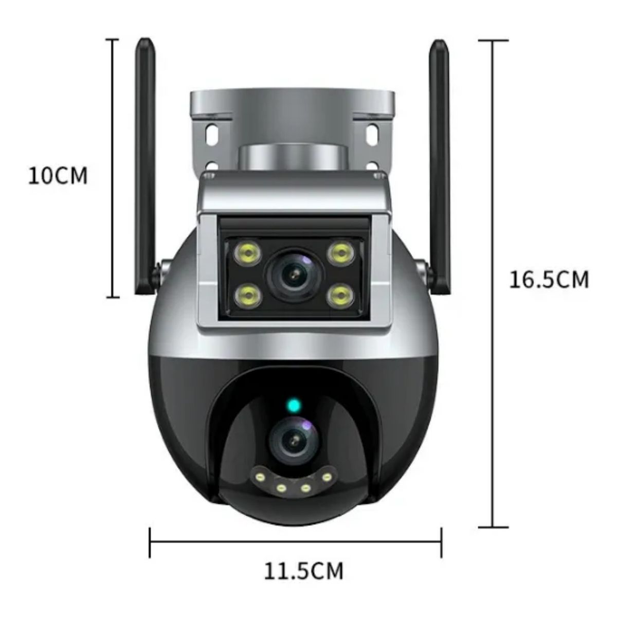 GENERICO - Cámara Ip Wifi Doble Lente Audio Bidireccional Tuya Smart