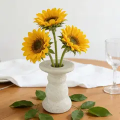 POLASUP - 10 Jarrón Decorativo De Cerámica Blanca Para El Día