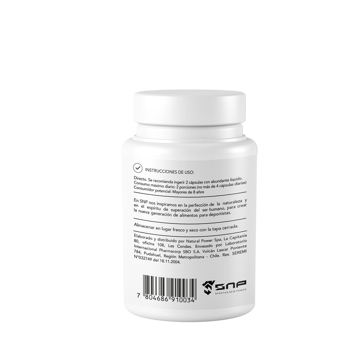 SNP NEW POWER - Cápsula Cúrcuma Pimienta 33gr