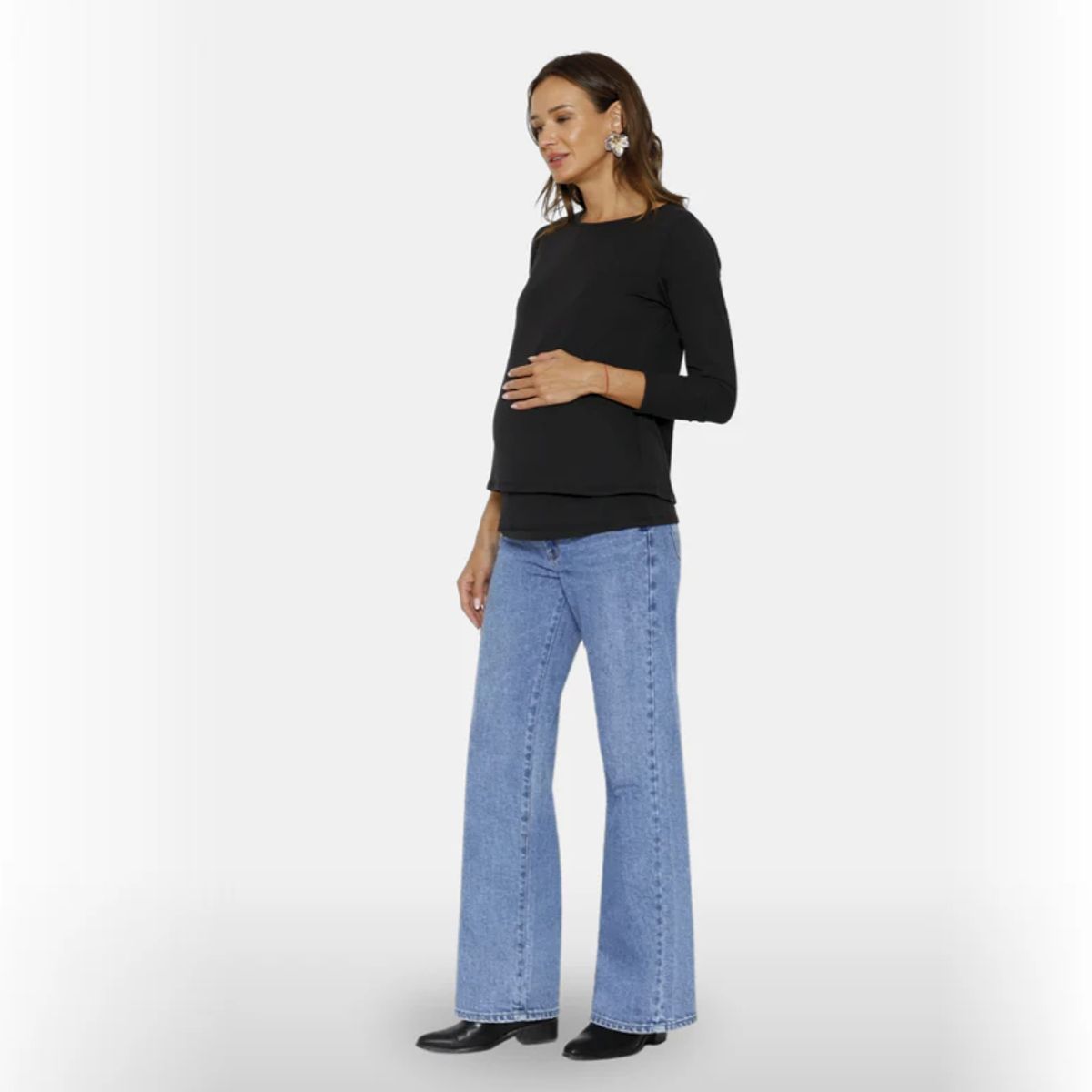 NALA - Jeans Maternal Bruna Azul Nala Materrnity