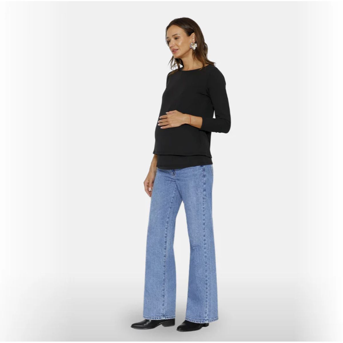 NALA - Jeans Maternal Bruna Azul Nala Materrnity