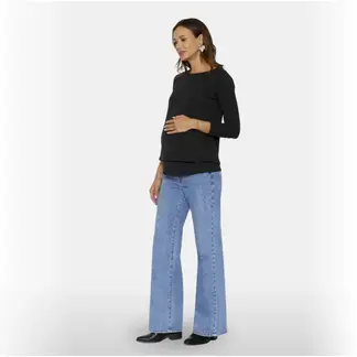 NALA - Jeans Maternal Bruna Azul Materrnity