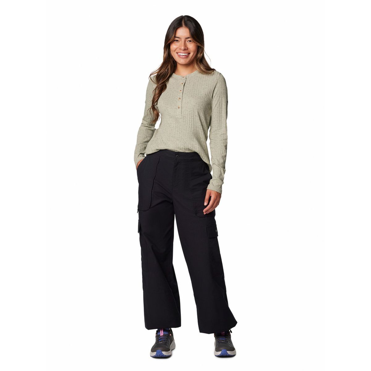COLUMBIA - Pantalón Mujer Brea Falls Cotton Ripstop Negro COLUMBIA
