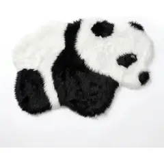 ARMONIA - Alfombra Decorativa Peluda Panda G 90x60