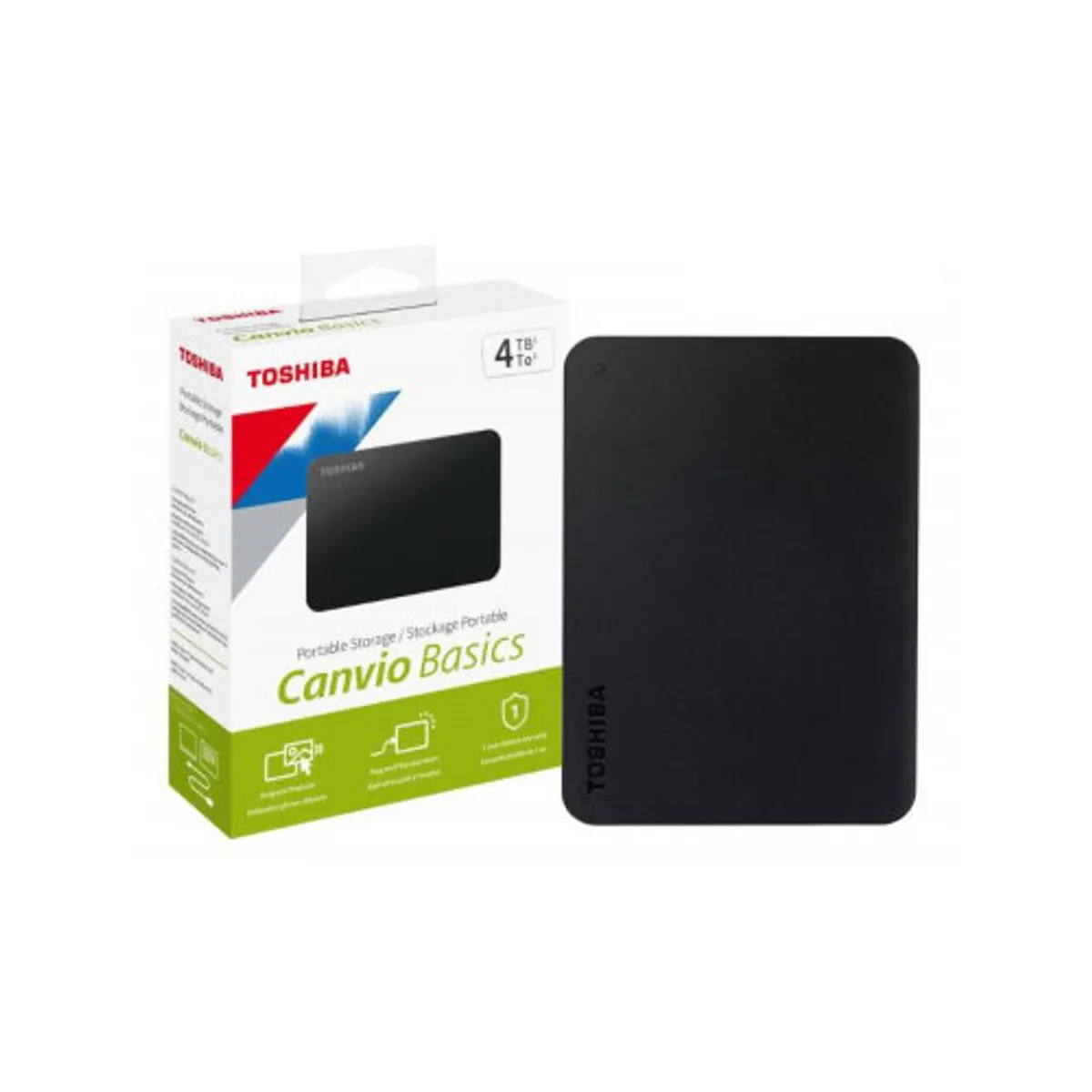 TOSHIBA - Disco Externo Hdd 4 Tb  Toshiba Canvio Basics - 2.5  Usb 3.0