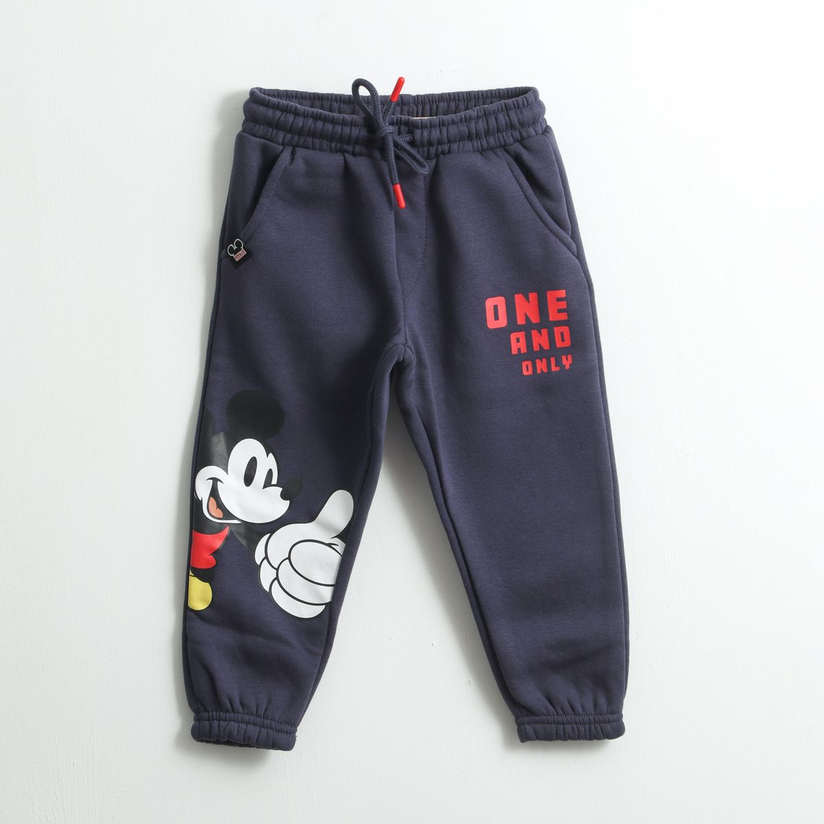 DISNEY - Pantalón de Buzo Niño Print Mickey Mouse Azul Marino Disney