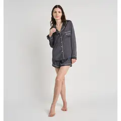 BARBIZON - PIJAMA MUJER ROMA CHARCOAL