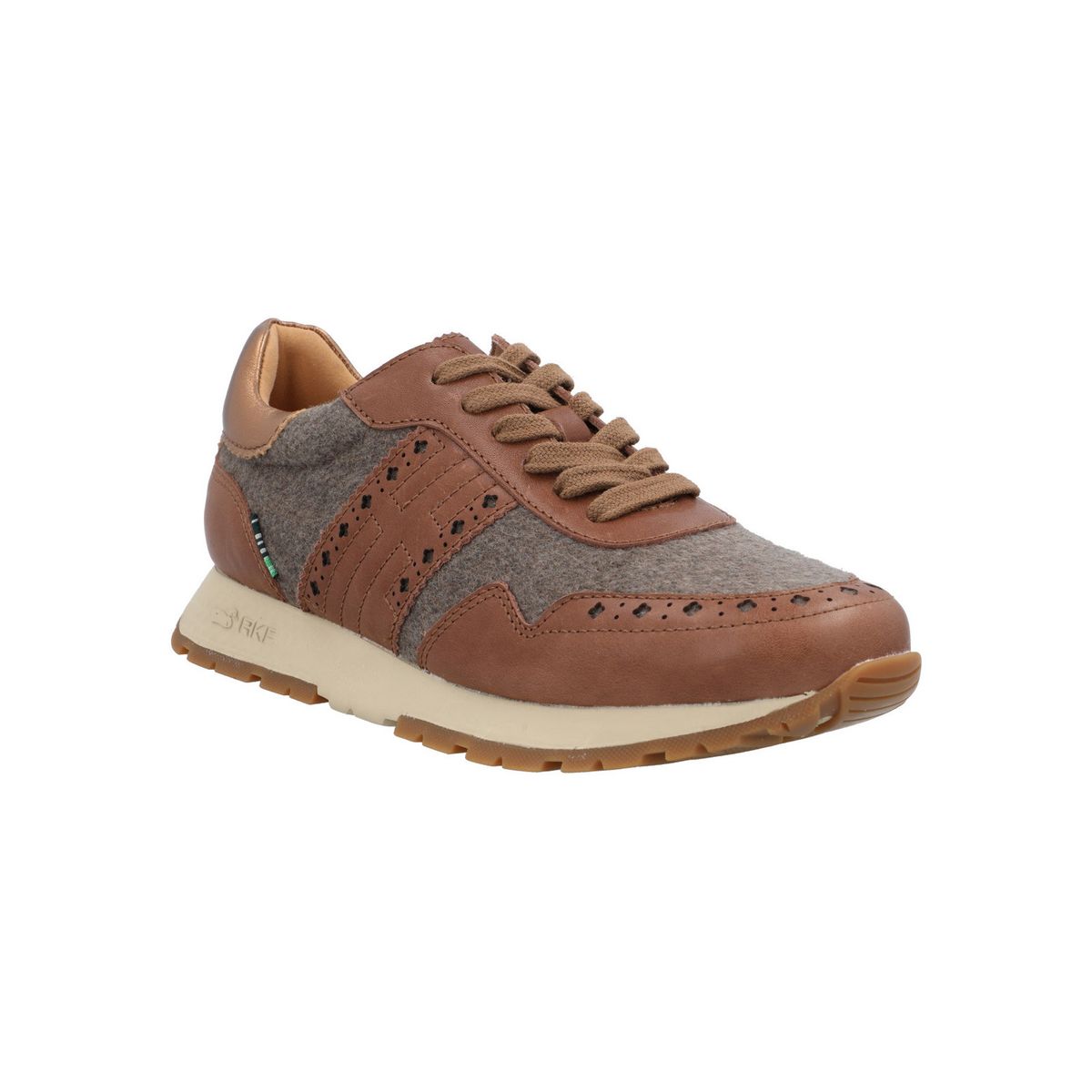 ROCKFORD - Zapatilla Cuero Mujer Bonete Camel ROCKFORD