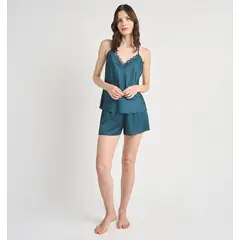 BARBIZON - PIJAMA MUJER LORE LACE VERDE