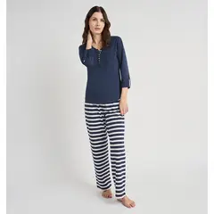 BARBIZON - PIJAMA MUJER CLARA AZUL