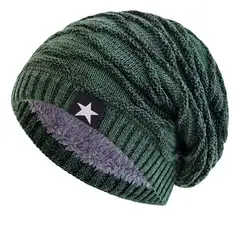 ROYAL - Gorro Invierno Hombre De Lana Con Forro Interno Relieve Madriz