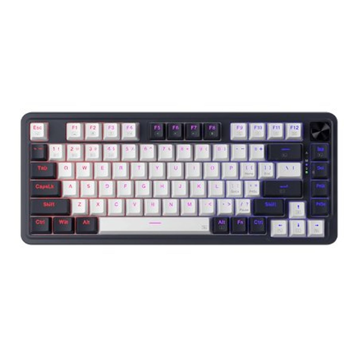 REDRAGON - Teclado Gamer Inalámbrico Redragon Ucal Pro K673 RGB,Mecánico, Español, Switch Red, 75%, BW