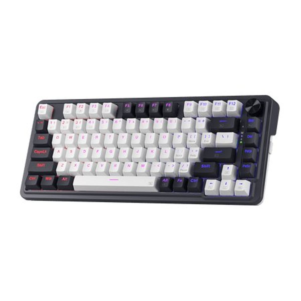 REDRAGON - Teclado Gamer Inalámbrico Redragon Ucal Pro K673 RGB,Mecánico, Español, Switch Red, 75%, BW