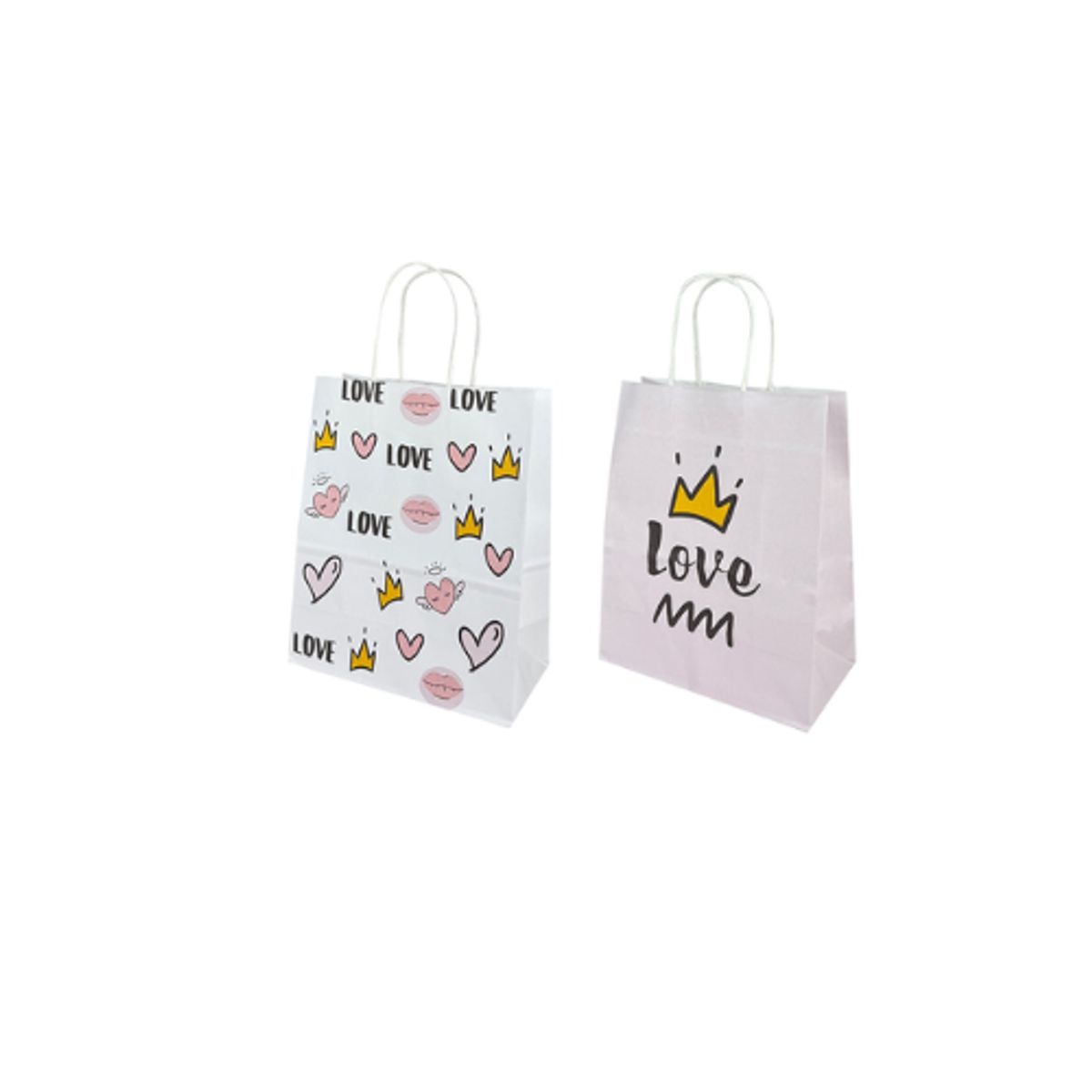 GENERICO - Bolsa De Regalo Love De Papel kraft 27x22x11 cm