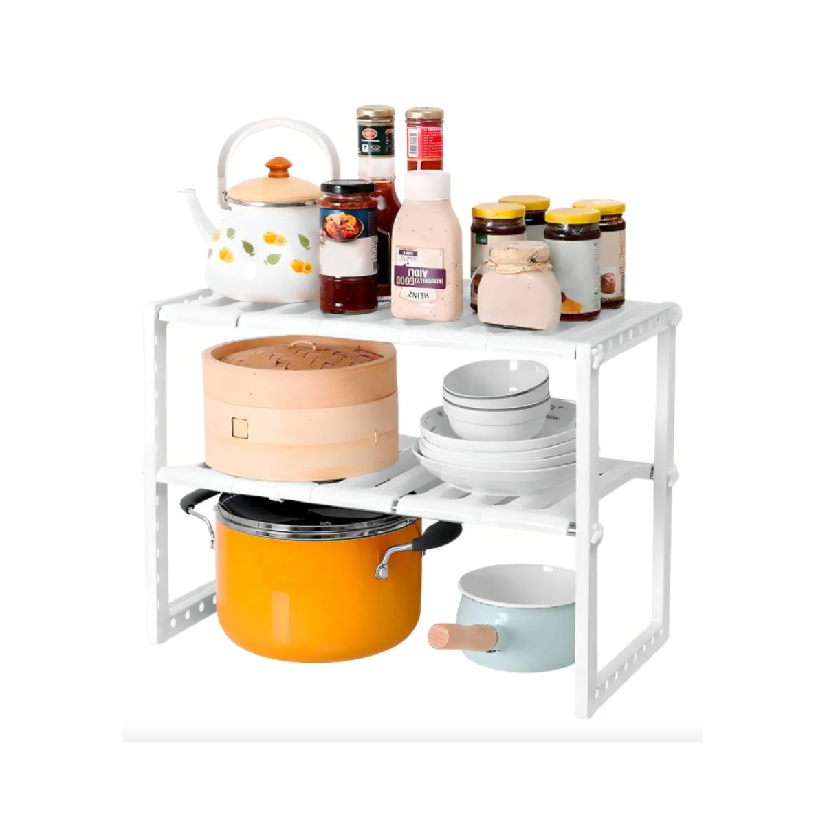GENERICO - Organizador Estantes De Cocina Multiuso De Ollas Baño Repisa