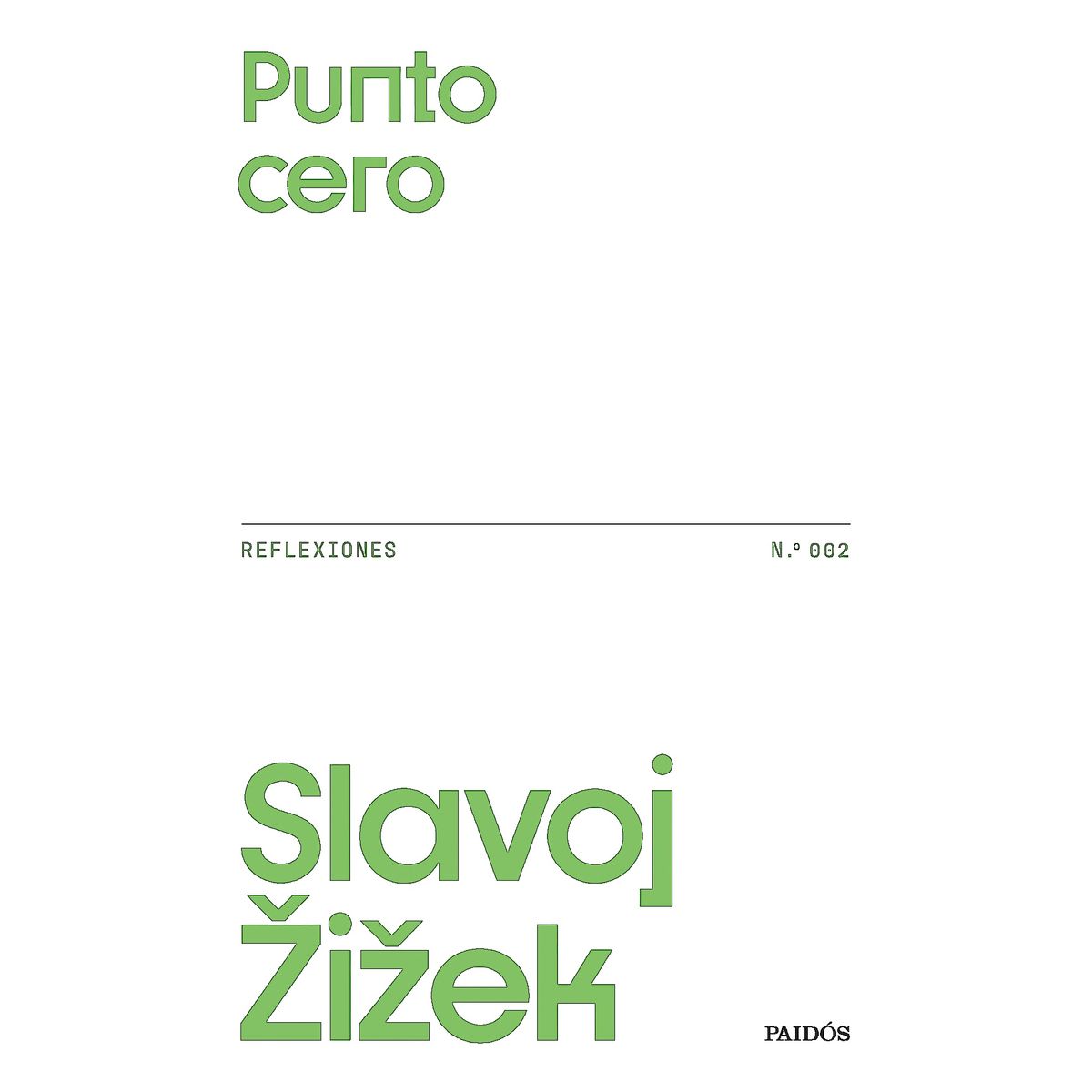 PAIDOS - Libro Punto cero - Slavoj Zizek