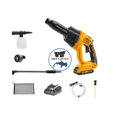 INGCO - Hidrolavadora Inalambrica 20v + Bat+ Carg+ 5 Acc