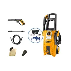 INGCO - Hidrolavadora Eléctrica 2000w 150 Bar Industrial