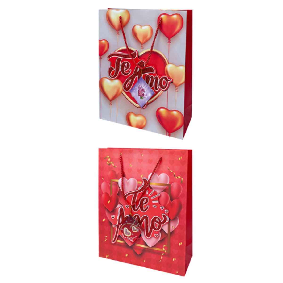 GENERICO - Bolsa De Regalo 3d Te Amo 40x12x31cm