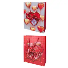 GENERICO - Bolsa De Regalo 3d Te Amo 40x12x31cm