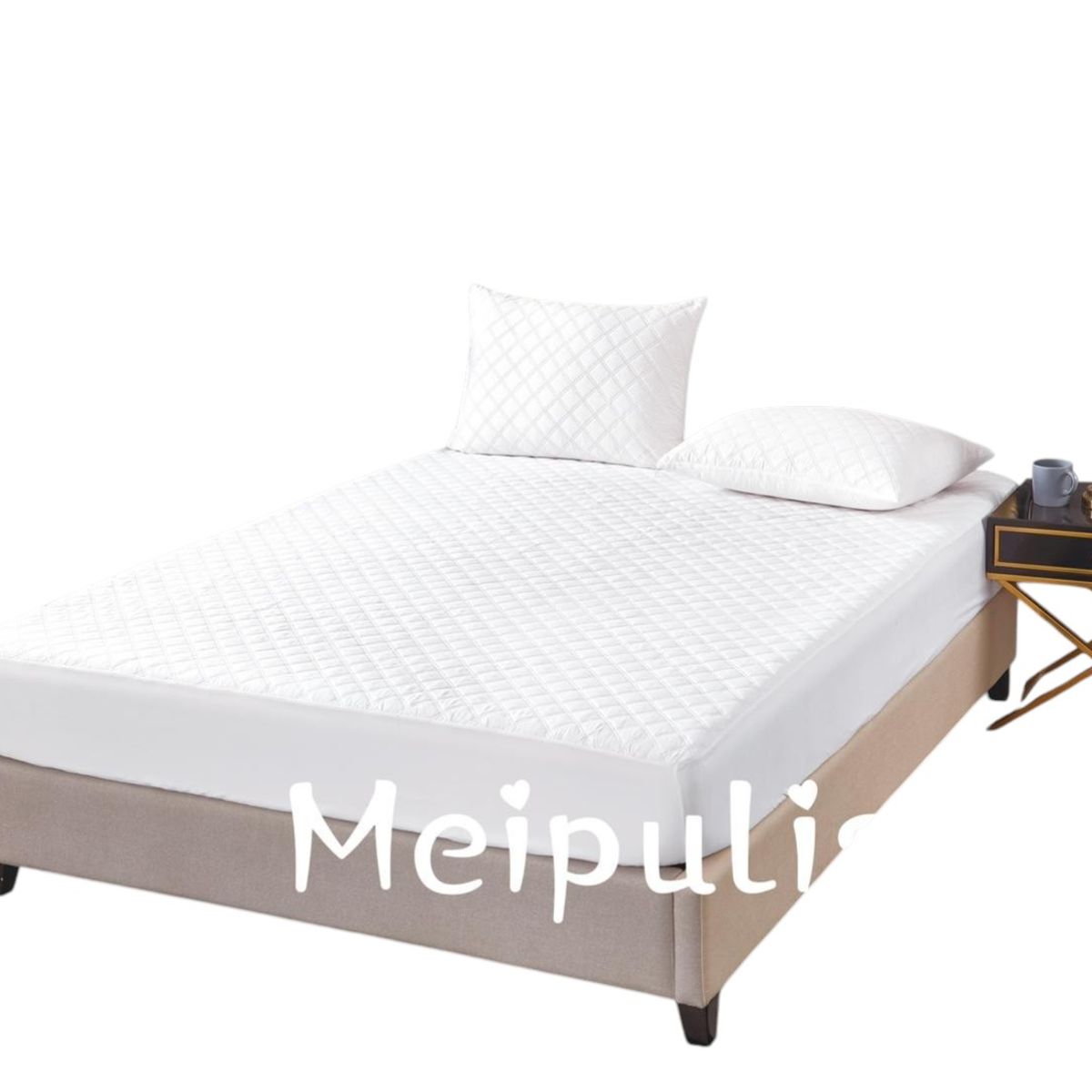 GENERICO - Cubre Colchón Impermeable Dos Plazas + 2 Fundas Almohadas