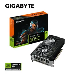 GIGABYTE - Tarjeta De Video NVIDIA GeForce RTX 5050 Windforce OC V2, 8GB, 128-Bits, GDDR6